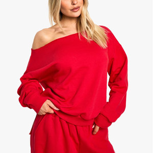 Sweat-shirts pour femmes les plus vendus, unis et à séchage rapide, coupe-vent, pour l'hiver, avec col rond. - Product Image 3
