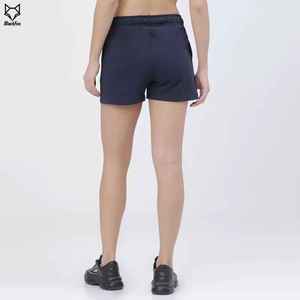 Shorts en coton tricoté pour femme BlackFox, taille mi-haute, cordon de serrage, couleur unie, respirant, décontracté, pour l'entraînement - Product Image 2