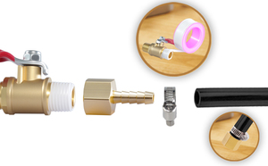 Raccord cannelé en laiton pour tuyau, connecteur adaptateur de raccordement mâle en métal pour l'air - Product Image 2