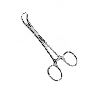 Pinces chirurgicales manuelles avec conception droite et incurvée, acier inoxydable de haute qualité, pince à serviette Backhaus - Product Image 6