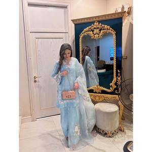 ชุดปาร์ตี้ชุดท็อปและล่างสุดสวยของผู้หญิงพร้อมชุด dupatta - Product Image 6