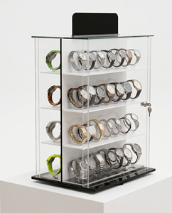 Elegant Transparent Acrylic Watch Jewelry Display Case for Design Easy Assembly Freestanding for Customized Organizer - Product Image 6