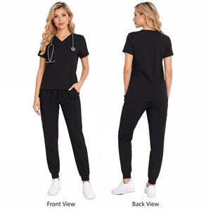 Conjunto de Uniformes Médicos Unisex de Spandex/Algodón Elástico en 4 Direcciones, para Invierno/Verano, Talla XL, para Salones de Belleza - Product Image 5