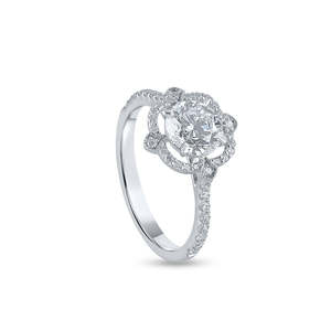 Purecarat Bague en diamant solitaire coupe ovale élégante et luxueuse une pièce de bijoux exquise - Product Image 6