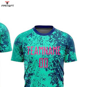 Conjunto de Camisetas de Fútbol Personalizadas Unisex de Alta Calidad con Mangas Cortas, Mezcla de Algodón de Secado Rápido - Product Image 4