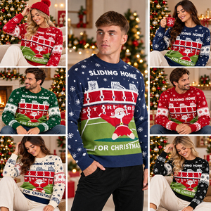 Suéter Unisex Casual de Navidad con Cuello Redondo, Tejido de Punto, Jersey de Invierno Festivo, 100% Acrílico, Diseño Personalizado, Suministro de Suéteres - Product Image 6