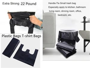 Bolsas de Plástico Tipo Camiseta con Asas para Pequeños Negocios, Compras, Restaurantes y Tiendas de Conveniencia, Sin Perfume - Product Image 3