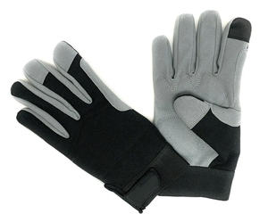 Professional Polyester/Cotton/Metallic Striped Elastic Heat Resistant TIG MIG Welders Daily Life <b>Gloves</b> <b>Long</b> Split Leather Cuff - Product Image 6
