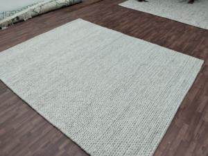 Alfombra de Lana Gruesa de Lujo, Alfombra Hecha a Mano con Rayas de Alta Textura, Alfombra Moderna y Suave para Sala de Estar, OEM - Product Image 3