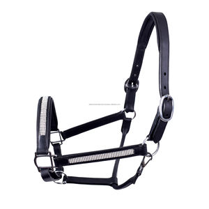 Équipement d'équitation de qualité supérieure Bling Crystal Décoratif Fancy Horse Halter Cuir solide et durable - Product Image 2
