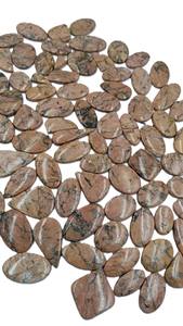 Lote al por mayor de cabujones de jaspe marrón natural de madera quemada, corte ovalado, jaspe de imagen, piedra pulida suelta de Rajastán para joyería - Product Image 2