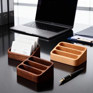 Organisateur de bureau et de tiroirs en bois durable pour bureau d'étude, organisateur de livres - Product Image 6