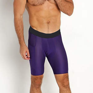 Shorts de compression pour hommes, couleur unie, respirants, séchage rapide, style moderne, look épuré, vêtements de sport, entraînement, course à pied, cyclisme, gym - Product Image 3