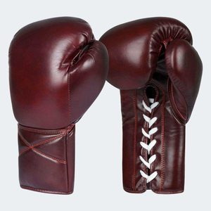 Guantes de Boxeo de Cuero Ligeros y Transpirables al por Mayor con Cordones y Soporte para Muñeca, Equipo de Entrenamiento para Adultos para Kick Boxing - Product Image 6