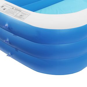 Piscina Gonfiabile BlueYJ 305x183x56 cm, Spessore Parete 0,4 mm, Spedizione Gratuita, Struttura Gonfiabile Blu per Divertimento Acquatico - Product Image 5