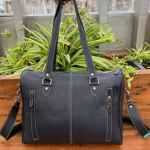 กระเป๋าหนังขนวัวสไตล์ตะวันตกใช้ได้หลากหลายทั้งชายและหญิงรุ่นใหม่ออกใหม่กระเป๋าดัฟเฟิลขนาดใหญ่ทำด้วยมือกระเป๋าถือแฟชั่นสำหรับเดินทาง - Product Image 4