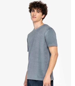 เสื้อยืดคอกลมแขนสั้นผู้ชาย แห้งเร็ว สีพื้น ทรงปกติ สวมใส่สบาย ผ้าถัก โพลีเอสเตอร์ 100% สีเหลือง - Product Image 6