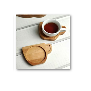 Juego de Posavasos de Madera Hechos a Mano con Diseño de Hojas, Ecológicos, Modernos, con Patrón Personalizado, Acabado Pulido, para Otoño, Halloween, Decoración del Hogar - Product Image 3