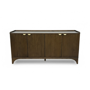 Aparador Moderno con Patas de Pilar Estilo Vietnamita, Garantía de 1 Año, Muebles para el Hogar, Gabinetes de Cocina, MDF Duradero con Chapa de Roble - Product Image 1