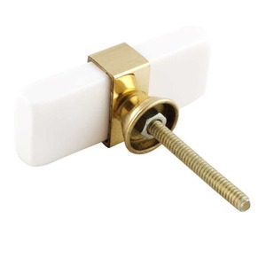 Bouton de meuble en bois et résine avec quincaillerie décorative pour tiroirs, armoires et usage intérieur - Product Image 2