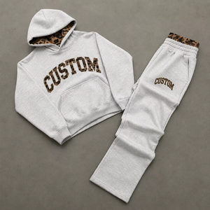 Conjunto Deportivo Informal para Hombre, con Capucha, de Secado Rápido, Transpirable, Resistente al Viento, de Manga Larga, para Invierno, Color Gris Marino - Product Image 1