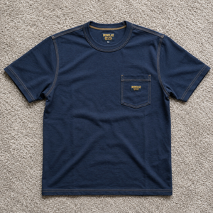 Wholesale Custom Logo Men’s Heavyweight 100% Cotton Pocket T-<b>Shirt</b> Vintage Workwear Blank Tee for Men - Product Image 1