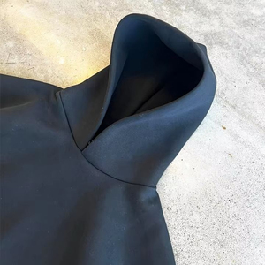Survêtement décontracté pour homme, bleu uni, coupe ample, sweat-shirt à capuche à manches longues avec poches latérales, pantalon à taille élastique, respirant, OEM - Product Image 5