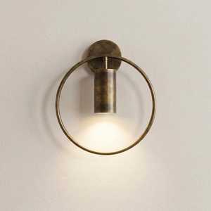 Applique murale minimaliste en laiton, anneau rond, luminaire mural moderne pour salon, décoration intérieure, lampe personnalisée - Product Image 2