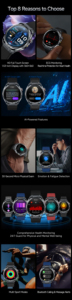 Monitor de Salud Inteligente <span class=keywords><strong>Android</strong></span> F400 con Seguimiento de Frecuencia Cardíaca, Monitor de Sueño, Diseño Cuadrado de Aleación, Resistente al Agua IP67, Unisex - Product Image 2