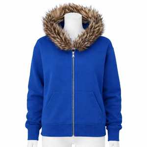 Sudadera corta de felpa con capucha, personalizada, de alta calidad, en tejido French Terry de 450 g/m², algodón grueso, corte holgado, con pedrería y estampado DTG. - Product Image 4
