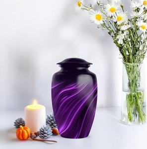 โกศบรรจุอัฐิผู้ใหญ่แบบปรับแต่งสีได้ ขนาด 10 นิ้ว สไตล์อเมริกัน/ยุโรป เป็นมิตรกับสิ่งแวดล้อม ทนทาน สำหรับตกแต่งและจัดงานศพ - Product Image 2