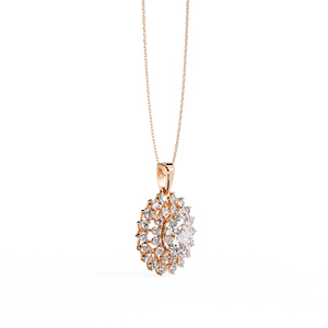 Collar Encantador para Mujer, Oferta Especial, Diamante, Oro de 10k, 14k, 18k, Colgante de Oro Cultivado en Laboratorio con Cadena - Product Image 6