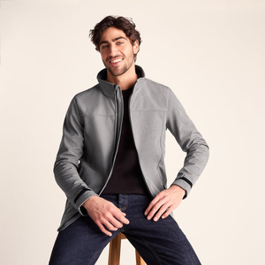 เสื้อแจ็คเก็ตซอฟต์เชลล์บุขนกันหนาวสำหรับผู้ชาย ลดราคาพิเศษ เหมาะสำหรับเดินป่า มีฮีตเตอร์ในตัว ปักลายสวยงาม กันน้ำ ทนทาน เหมาะกับกิจกรรมกลางแจ้ง - Product Image 1