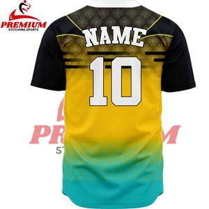 เสื้อเบสบอลแขนสั้นคุณภาพดีแบบซับลิเมชั่น - โพลีเอสเตอร์ 100% ระบายอากาศได้ดี แห้งเร็ว ปรับแต่งโลโก้และงานปักได้ - Product Image 6