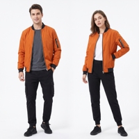 Veste d'automne et d'hiver pour homme à col montant, coupe-vent, à manches longues, décontractée et style bomber