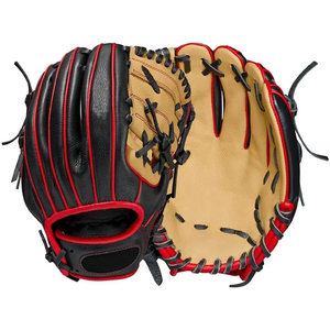 Leather <b>Baseball</b> <b>Glove</b> Right-Handed Outfield H-Web Full Finger Adjustable Wrist Strap Hook And Loop Closure <b>Baseball</b> <b>Gloves</b> - Product Image 1