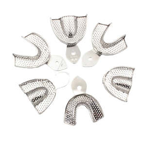 Meilleur Prix : Porte-empreintes dentaires supérieures et inférieures, autoclavables, à contour perforé, instruments dentaires pour la dentisterie SurgiRight - Product Image 5