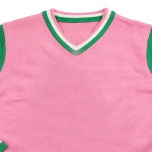 Sudadera Escolar de Alta Calidad con Cuello en V, de Poliéster/Algodón, con Logotipo Bordado en 3D en la Parte Delantera, Material Transpirable, para Mujer - Product Image 2