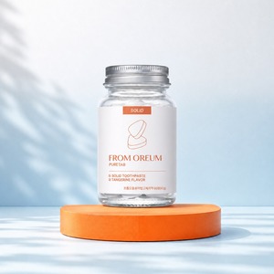 [FROM OREUM] Pasta de Dientes Sólida para Hoteles, Sabor Mandarina de Jeju, 60 Tabletas, para Suministro de Baño de Huéspedes - Product Image 2