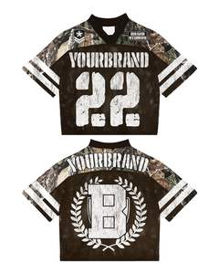 Maillot de football, de soccer ou de basketball surdimensionné en polyester à mailles imprimé sur mesure, streetwear, impression par sublimation, coupe ample - Product Image 4