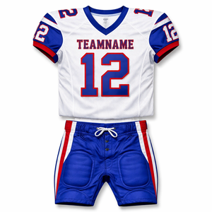 Uniforme personalizado de fútbol americano para escuelas, de secado rápido, tela de poliéster transpirable, nombre y número del jugador sublimados. - Product Image 4