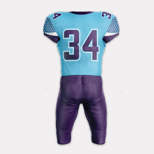 Conjunto de Camiseta y Pantalones Cortos de Fútbol Americano al Por Mayor, Uniforme de Fútbol Americano Cómodo y Transpirable - Product Image 3