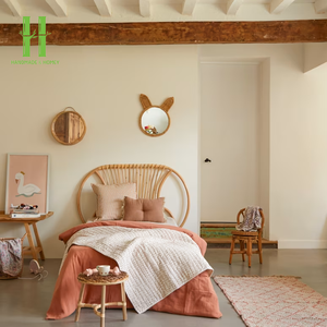 Cama de Ratán de Diseño Moderno con Cabecero Simple, Paneles para Cabecero, Ideal para el Hogar y Hoteles, Directo de Fábrica, Ratán 2026 - Product Image 4