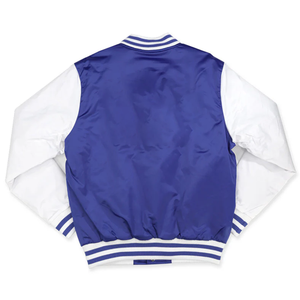 Blouson universitaire Georgia State University bleu roi et blanc, deux tons, léger, fermeture éclair sur le devant, style universitaire, printemps - Product Image 4