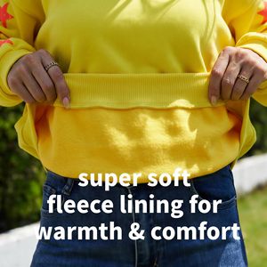 Sudadera de Moda para Mujer, Casual, con Hombros Caídos, Cuello Redondo, Transpirable, de Algodón, con Mangas Bordadas - Product Image 4