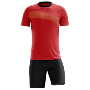 Ensemble de maillots de football rayés bleus et blancs personnalisés pour hommes adultes, polyester respirant, uniforme d'équipe à manches courtes - Product Image 5