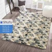 Tapis Shufu moderne à motif abstrait en polyester, anti-allergie, antidérapant, forme rectangulaire, poils moyens, pour un confort optimal en siège et dans la vie quotidienne