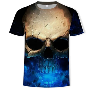 เสื้อยืดถักสีดำสำหรับผู้ชาย พิมพ์ลายมืออธิษฐาน ดอกกุหลาบ และเงิน  แขนสั้น คอกลม สไตล์สตรีท ทรงปกติ ผลิตจากโพลีเอสเตอร์ 100% - Product Image 5