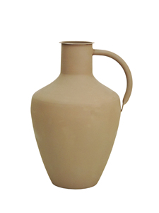 Jarrón de Metal Rústico para Flores - Diseño de Jarra en Tonos Tierra, Jarrón Tradicional para Decoración de Casa de Campo, Cabaña o Hogar Minimalista - Product Image 3