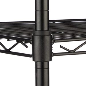 <b>Black</b> 2 Tier <b>Wire</b> Rack Metal <b>Shelf</b> Tabletop Storage Organizer for Kitchen Pantry kitchen storage containers home kitchen rack - Product Image 3
